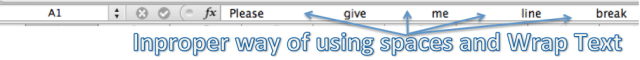 Excel Tips - Line break 1