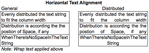 Excel Tips - Text Alignment Distributed  2