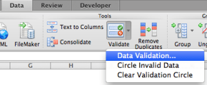 Excel Tips - Data Validation Time 0.1