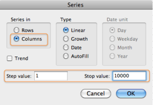 Excel Tips - Fill Series 3
