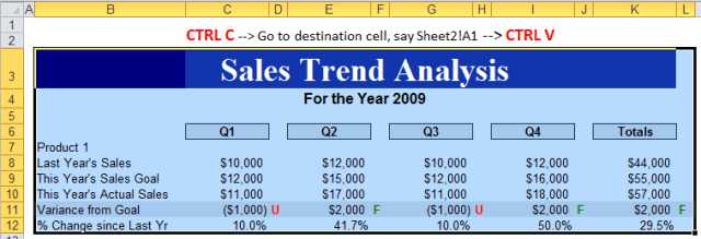 Excel Tips - Paste with Columns Width 1