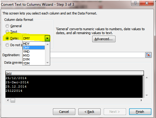 Excel Tips - Fixing Dates 5.4