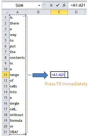 Excel Tips - Combine texts into one cell 2