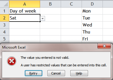 Excel Tips - Input anything in cell with list data validation 4