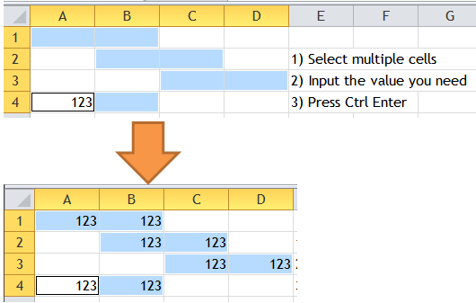 Excel Tips - Ctrl Enter 1