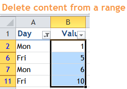 Excel Tips - Filter vs. Hidden 10