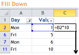 Excel Tips - Filter vs. Hidden 14
