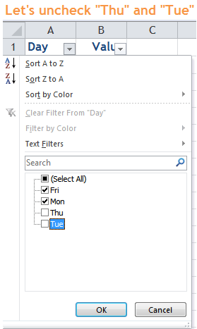 Excel Tips - Filter vs. Hidden 2