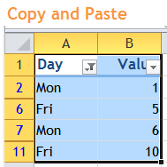 Excel Tips - Filter vs. Hidden 8