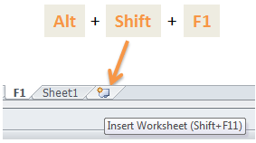 Excel Tips - Alt+Shift+F1