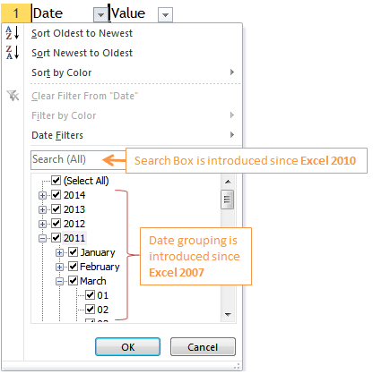 Excel Tips - To filter a particular date ignoring years 1