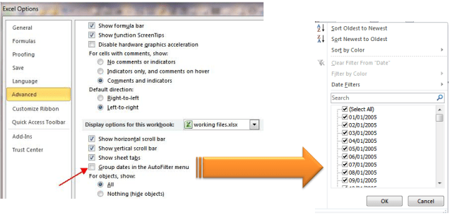 Excel Tips - To filter a particular date ignoring years 5