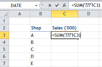 Excel Tips - Using Wildcard in referencing cell on other sheets 2
