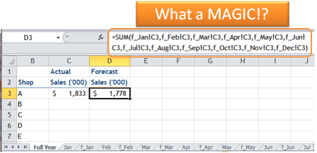 Excel Tips - Using Wildcard in referencing cell on other sheets 9