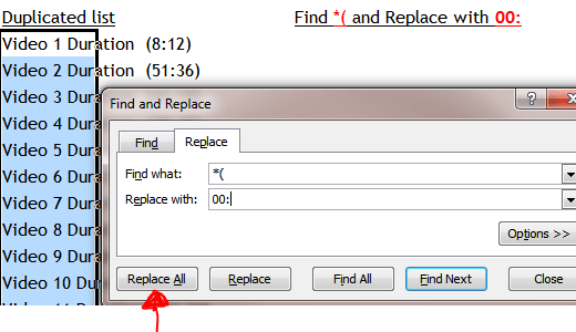 Excel Tips - Adding time in the end of text strings 2