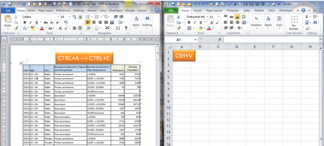 Excel Tips - PDF to Excel 10