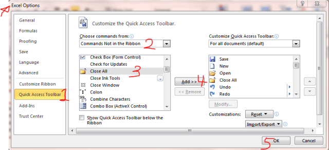 Excel Tips - F4 (Close workbooks)