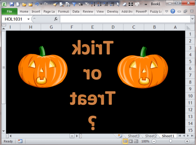 Excel Tips - Trick or Treat 20151