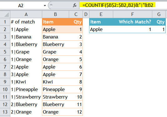 Excel Tip - VLOOKUP nth match 1.PNG