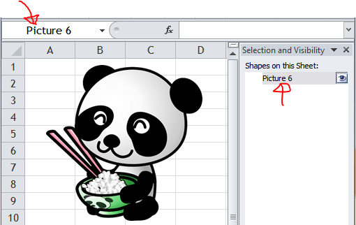 Excel Tips - Go to object 1