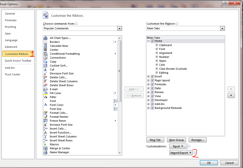 Exportedui File Copy customized Ribbon and QAT to another PC | wmfexcel