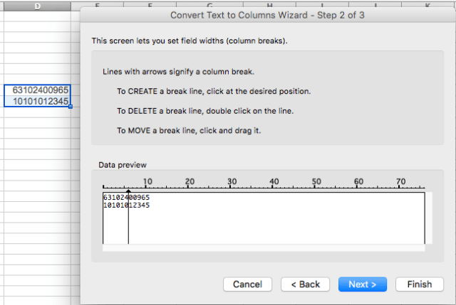 Excel Tips - Text to Columns 1