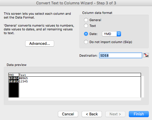 Excel Tips - Text to Columns 2