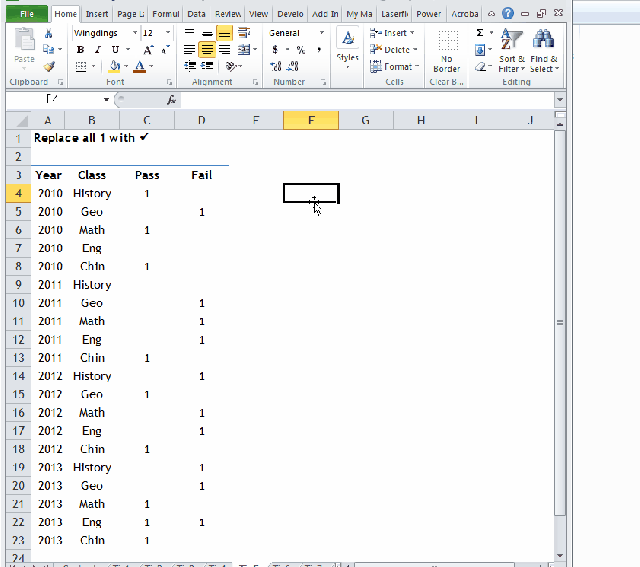 excel-tips-replace-1-with-tick