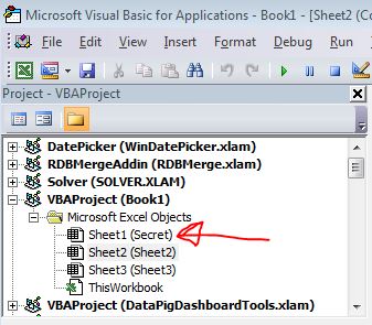Excel Tips - Look into hidden sheet2