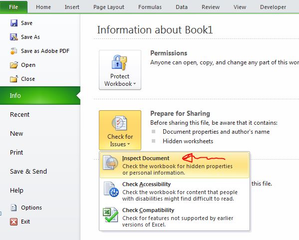 Excel Tips - Remove Hidden Sheets