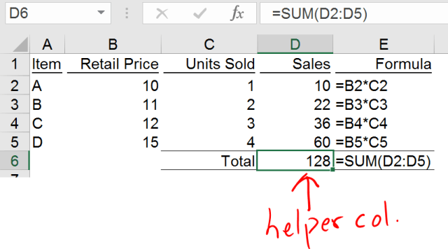 Excel Tips - SUMPRODUCT basic 2