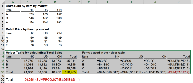 Excel Tips - SUMPRODUCT basic 8