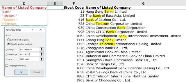 Excel Tips - Advanced Filter 7