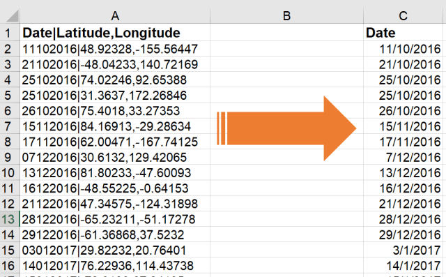 Excel Tips - Text to Columns 1
