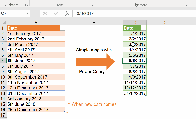 Excel Tips - Date format from text to number Ending