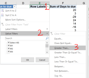 Excel tip - due date 9