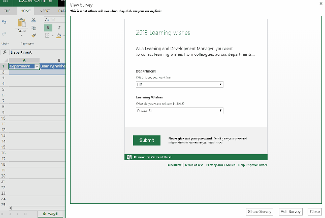 Excel Tips - Online Survey2