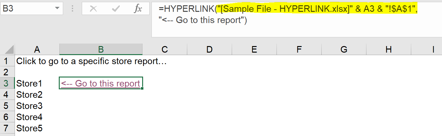 The missing link of HYPERLINK function in #Excel help | wmfexcel