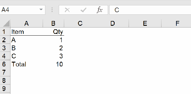 Excel Tips - Hide and Seek Cell Boder