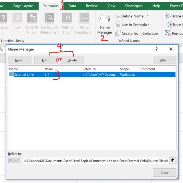 Excel Tip - Hide and Seek External Links6