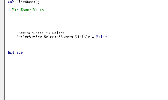 Excel Tip - VBA to veryhide sheets
