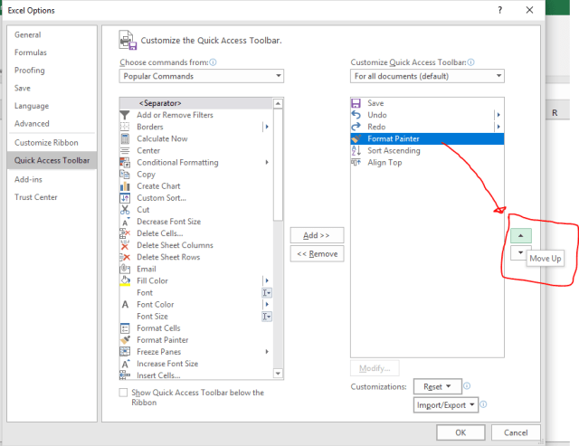 Excel tip - Customize shortcuts6.2