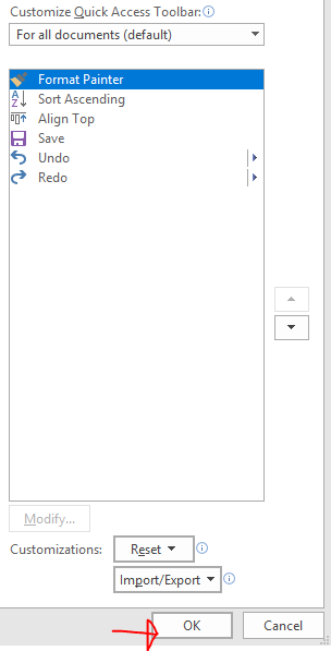 Excel tip - Customize shortcuts6.3