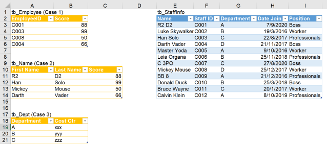Excel Tip - Complicated vlookup with PQ