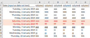 Highlight weekends and holidays using Conditional Formatting in #Excel ...