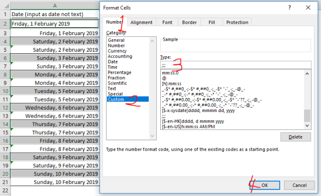 excel tip - highlight weekends and ph_part2.14