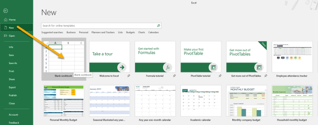 Excel Tips - New Template