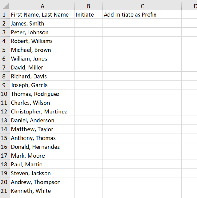 Excel Tip - Flash Fill 11
