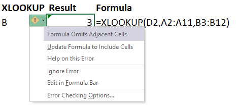 Excel Tip - Be cautious when using XLOOKUP4