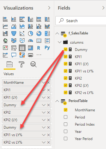 Power BI Trick - Insert Blank Column6